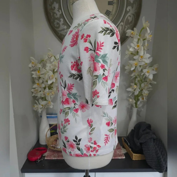 Floral Blouse Karen Scott - Picture 4 of 9